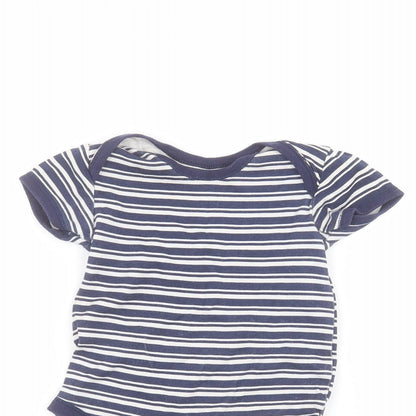 Matalan Baby Blue Striped  Babygrow One-Piece Size 12-18 Months