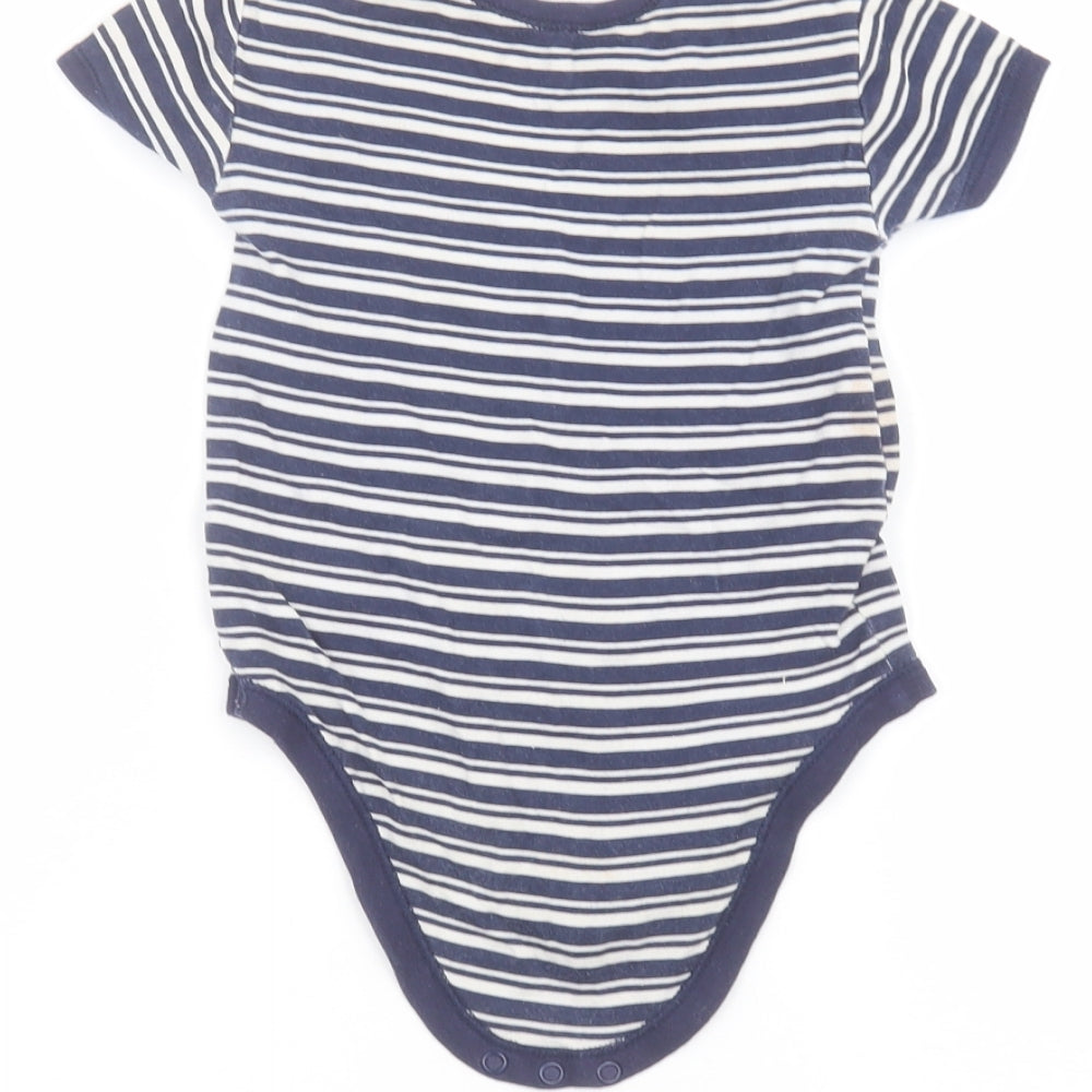 Matalan Baby Blue Striped  Babygrow One-Piece Size 12-18 Months