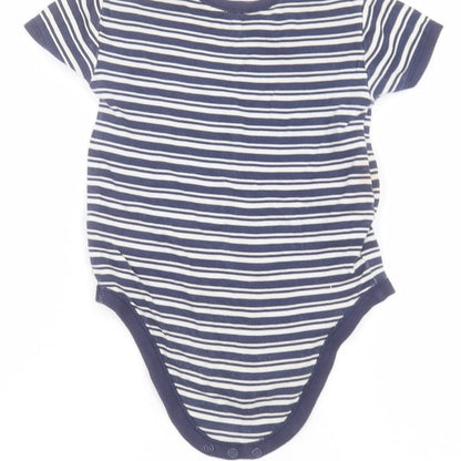 Matalan Baby Blue Striped  Babygrow One-Piece Size 12-18 Months