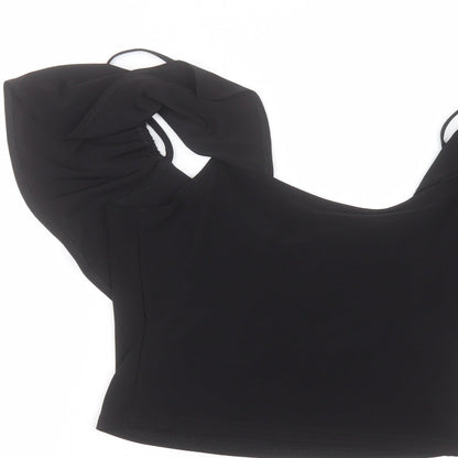 Miss Selfridge Womens Black   Basic Blouse Size 10