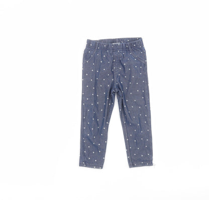 Mini Club Baby Blue Polka Dot  Sweatpants Trousers Size 12-18 Months