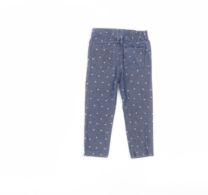Mini Club Baby Blue Polka Dot  Sweatpants Trousers Size 12-18 Months