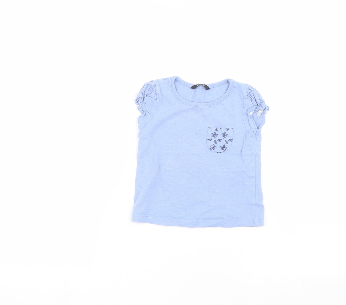 Additional front view of George Baby Blue Basic T-Shirt, size 18-24, Months