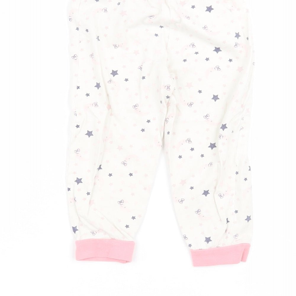 Matalan Baby White   Sweatpants Trousers Size 18-24 Months
