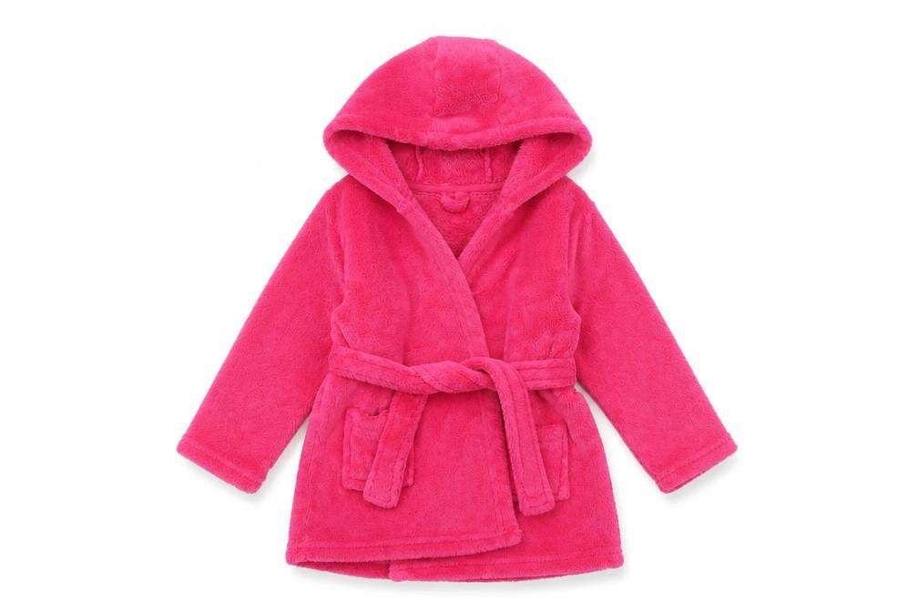 Front view of Matalan girls’ pink cami robe, size 2-3, years