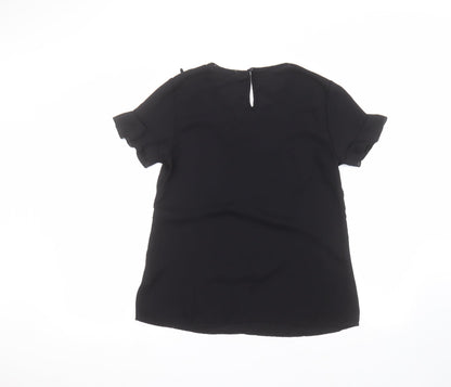 Contemplay Womens Black   Basic T-Shirt Size M
