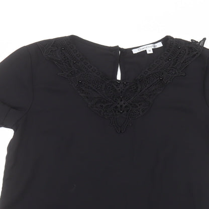 Contemplay Womens Black   Basic T-Shirt Size M
