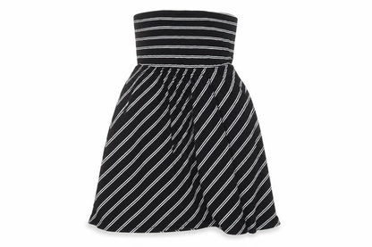 ESMARA Womens Black Striped  A-Line  Size L