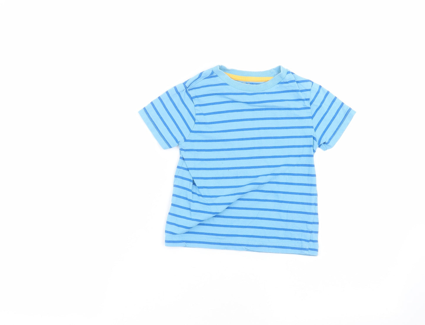 F&F Boys Blue Striped  Basic T-Shirt Size 3-4 Years