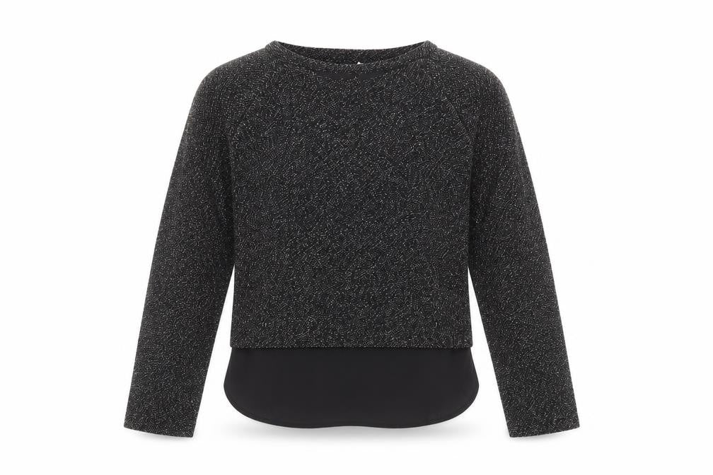 Front view of Young Dimension girls’ black jumper, size 11, years
