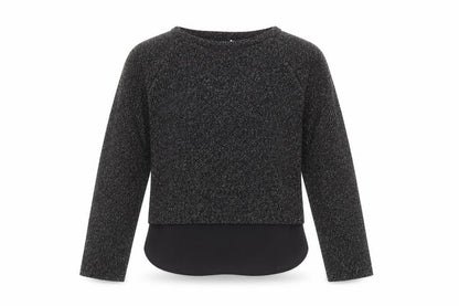 Front view of Young Dimension girls’ black jumper, size 11, years