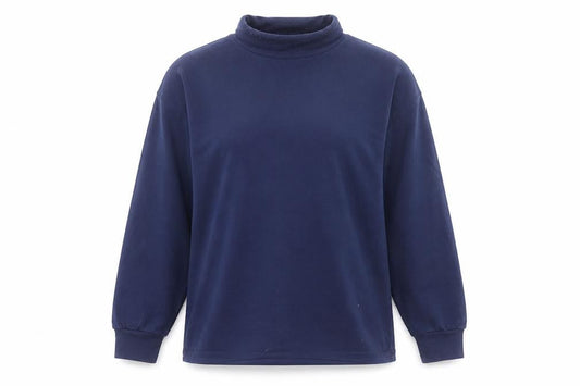Front view of monique women’s blue jumper, size L