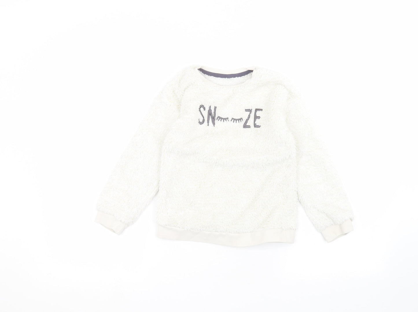George Girls White   Pullover Jumper Size 5-6 Years
