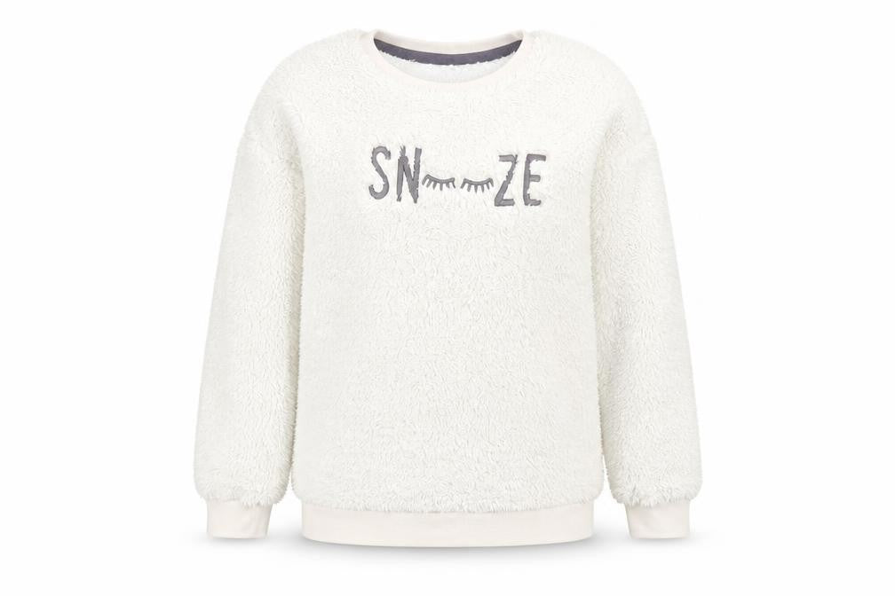 Front view of George girls’ white jumper, size 5-6, years