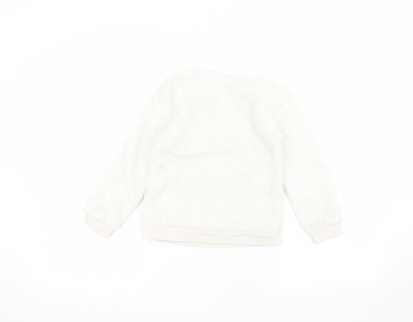 George Girls White   Pullover Jumper Size 5-6 Years