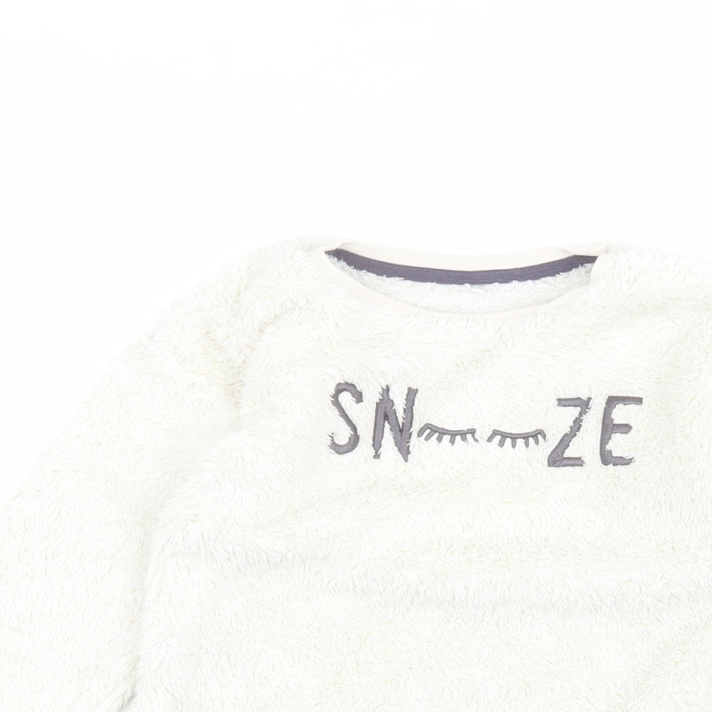 George Girls White   Pullover Jumper Size 5-6 Years