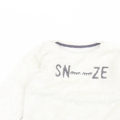 George Girls White   Pullover Jumper Size 5-6 Years