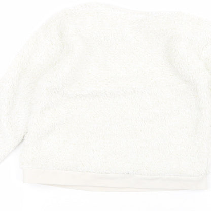 George Girls White   Pullover Jumper Size 5-6 Years