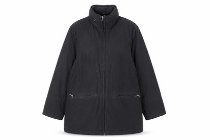 Front view of ROSETTE women’s black jacket, size UK 16