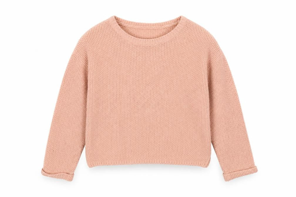 Front view of New Look girls’ pink jumper, size 10-11, years