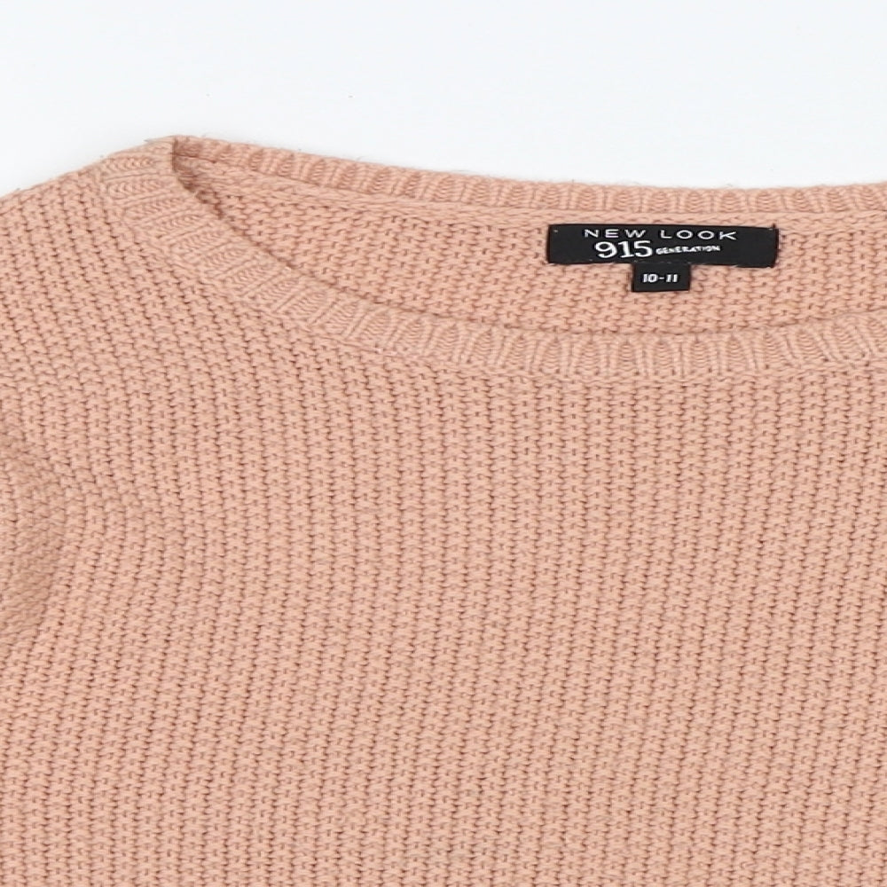 New Look Girls Pink   Pullover Jumper Size 10-11 Years