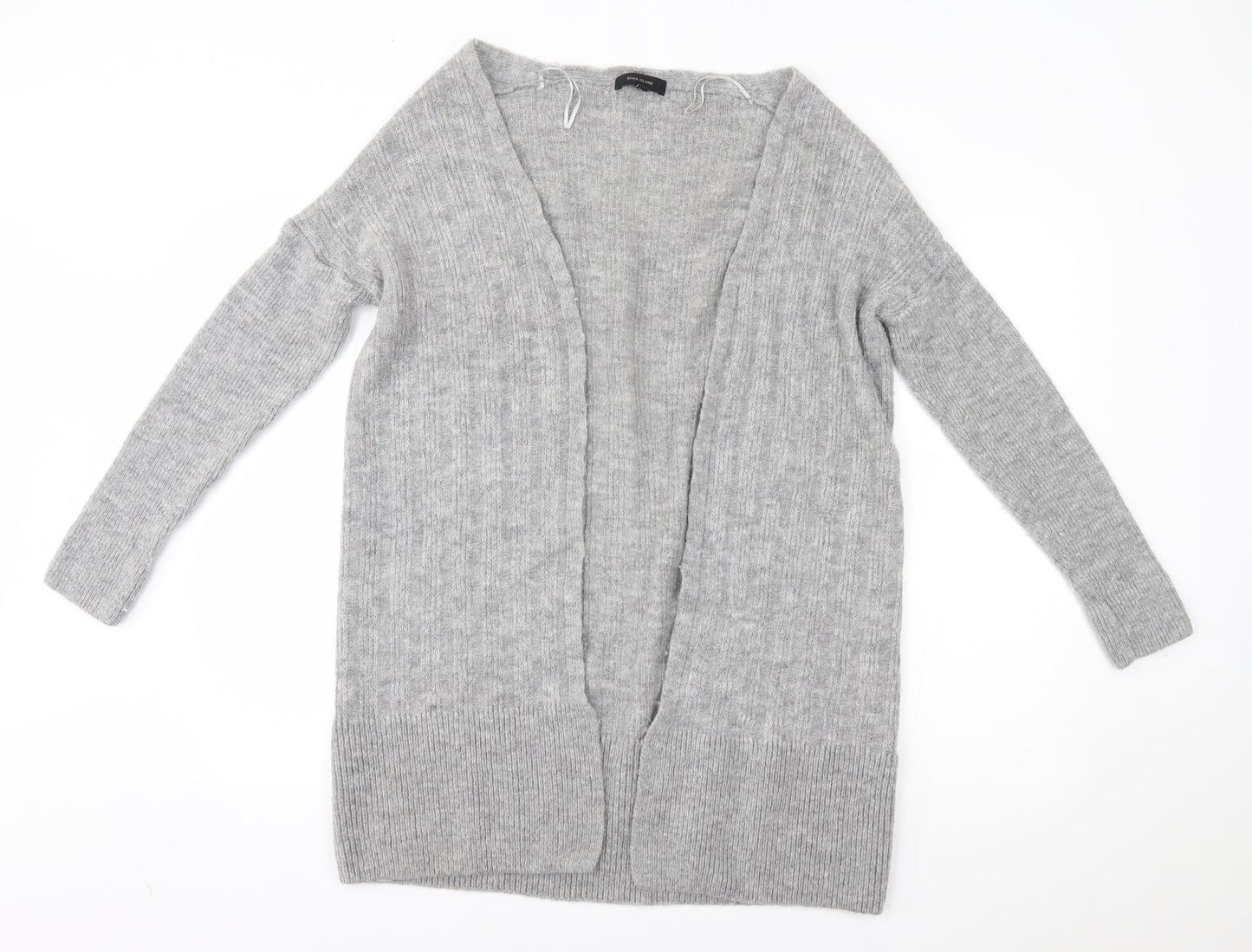 Womens UK Size 10 River Island Grey Cardigan Jumper