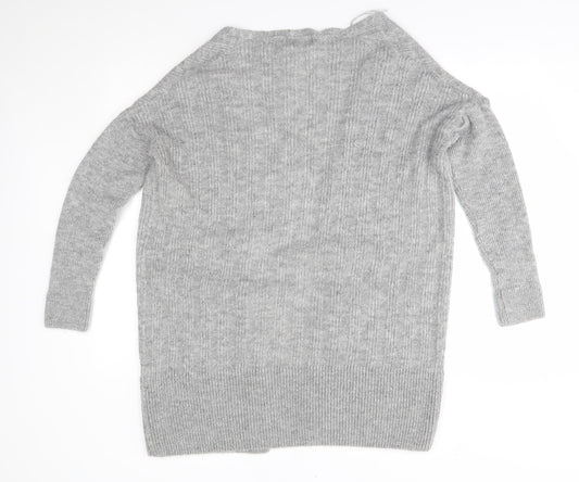 Womens UK Size 10 River Island Grey Cardigan Jumper