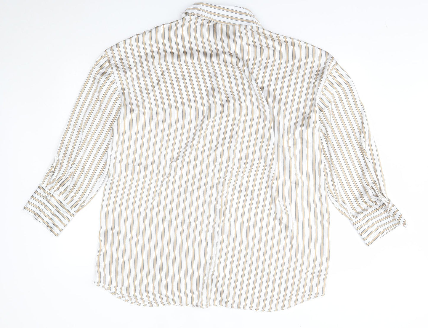 Zara Womens Beige Striped   Nightshirt Size S