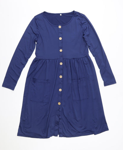 Preworn Womens Blue   A-Line  Size M