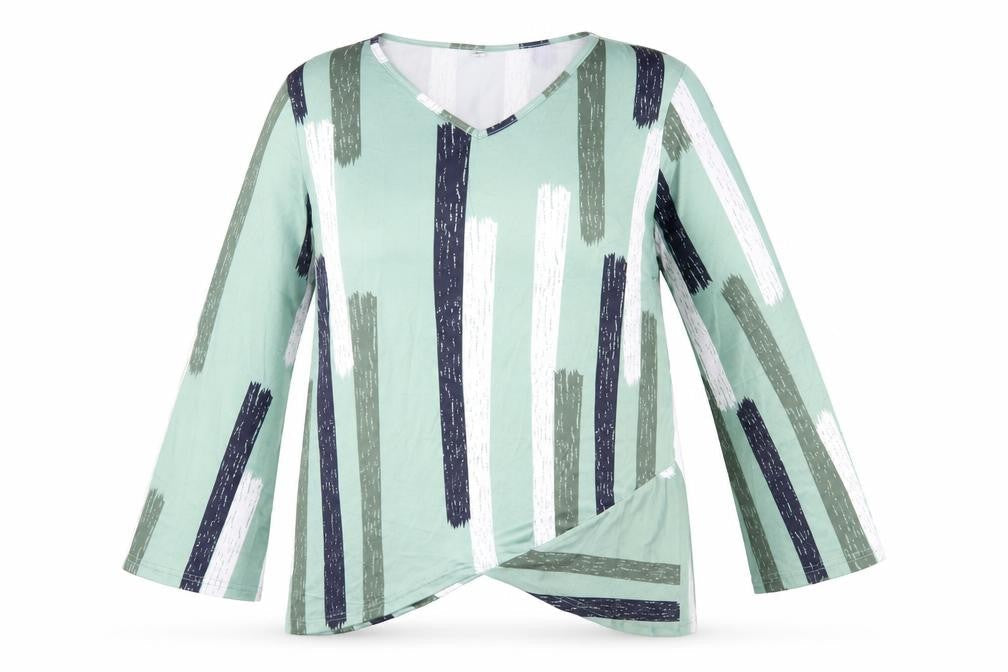 Womens UK Size M Preworn Green Basic Blouse