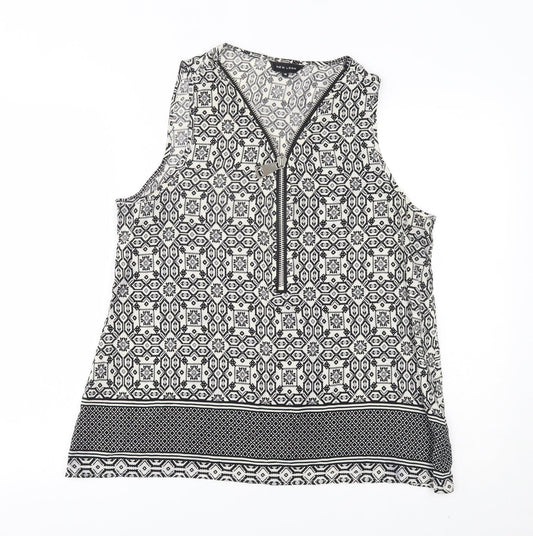 Womens UK Size 16 New Look Grey Basic Blouse