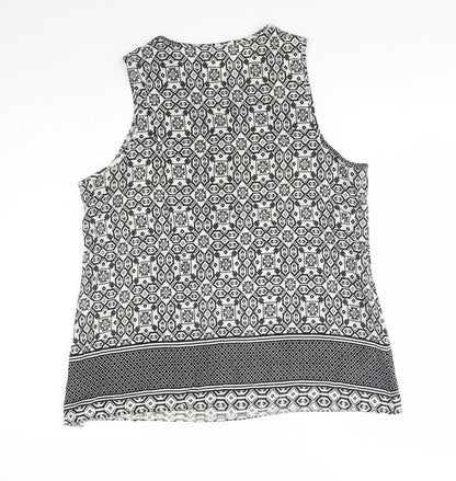 Womens UK Size 16 New Look Grey Basic Blouse