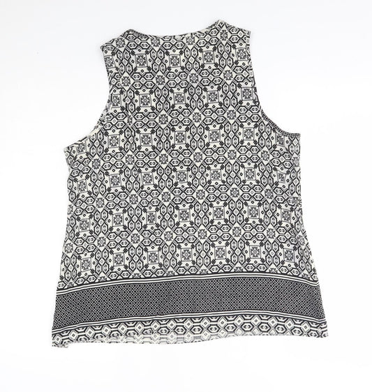 Womens UK Size 16 New Look Grey Basic Blouse