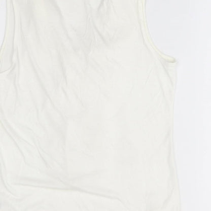 Womens UK Size L H&M White Basic Blouse