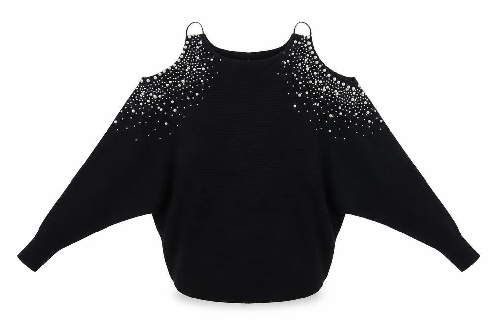 Womens UK Size One Size TU Black Pullover Jumper