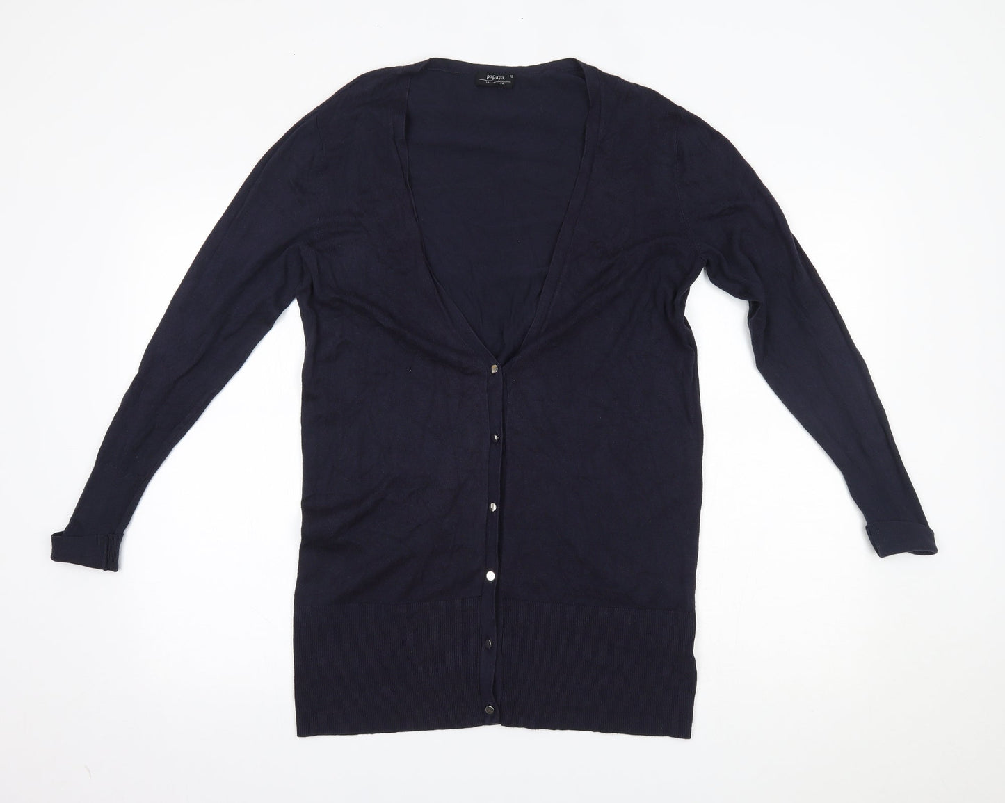 Womens UK Size 12 Matalan Blue Cardigan Jumper