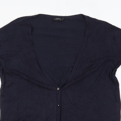 Womens UK Size 12 Matalan Blue Cardigan Jumper