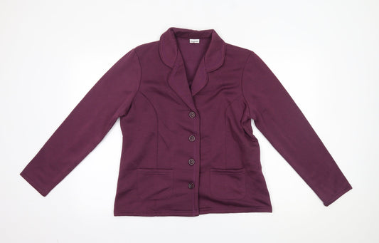 Damart Womens Red   Jacket Blazer Size 12