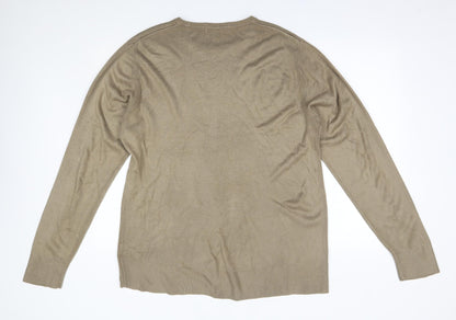 Topman Mens Gold   Pullover Jumper Size L