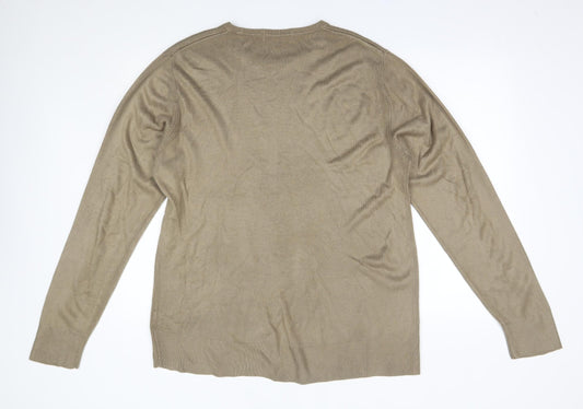 Topman Mens Gold   Pullover Jumper Size L