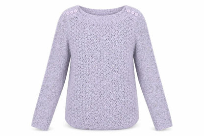 Womens UK Size 10 M&Co Purple Pullover Jumper