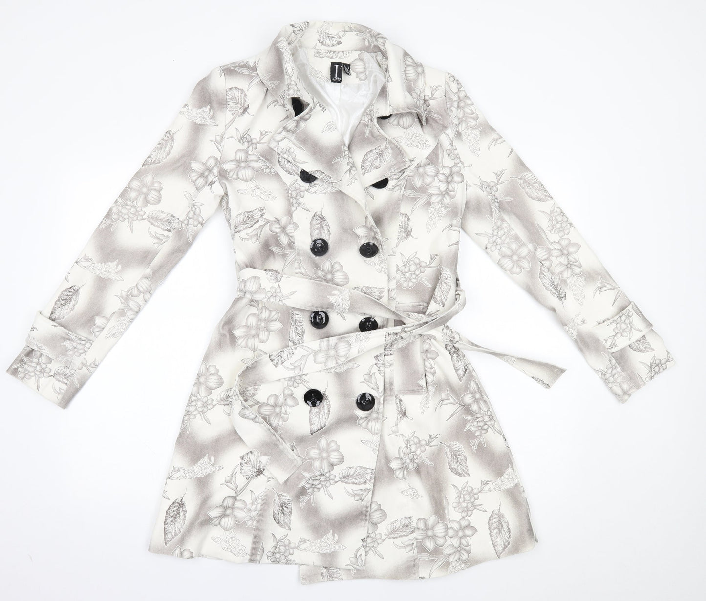 Womens UK Size 8 izabel White Overcoat