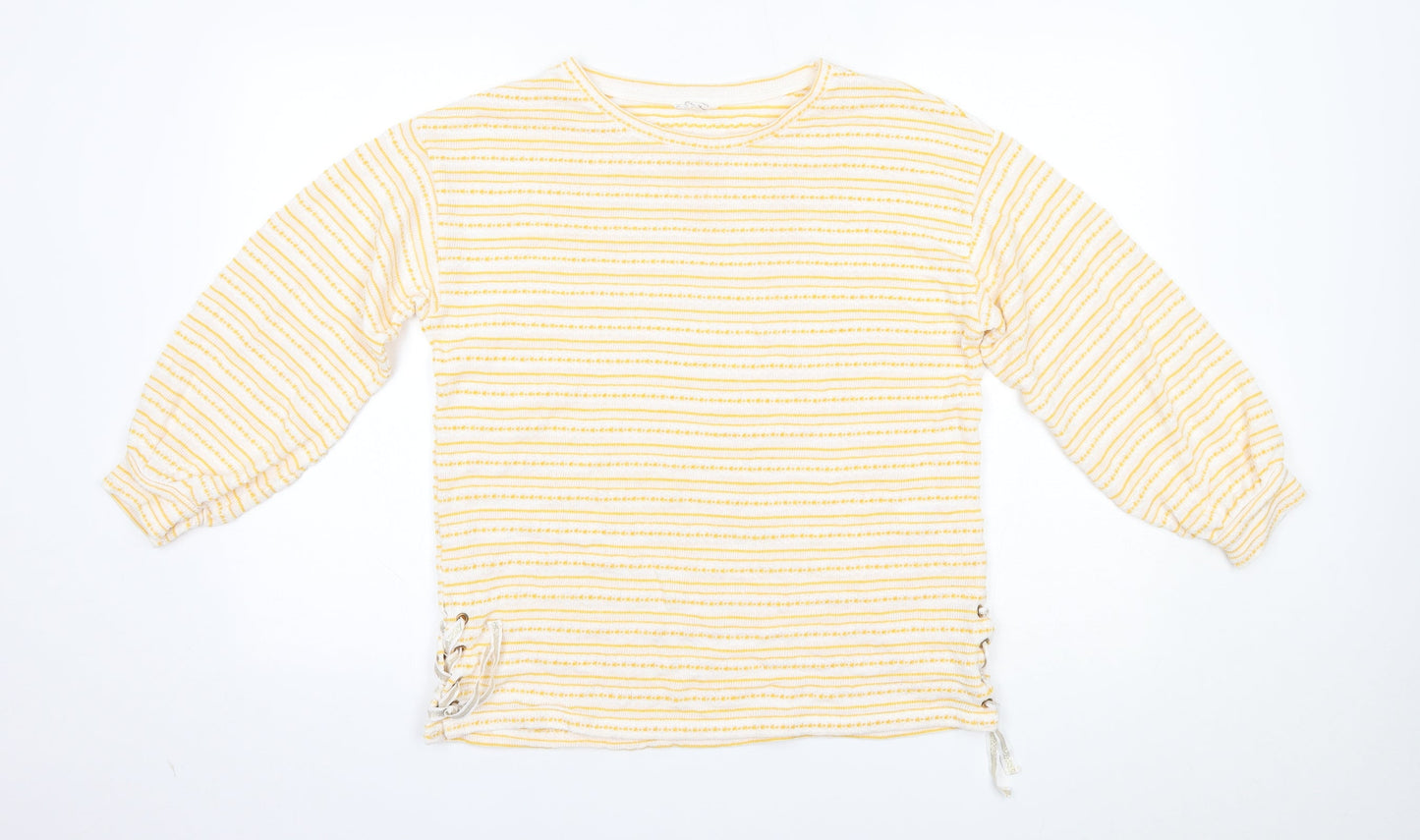 Womens UK Size 12 Matalan Yellow Pullover Jumper
