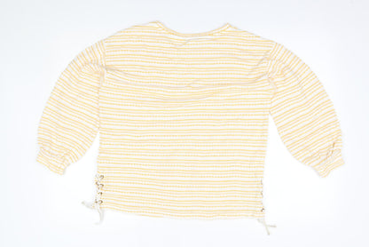 Womens UK Size 12 Matalan Yellow Pullover Jumper