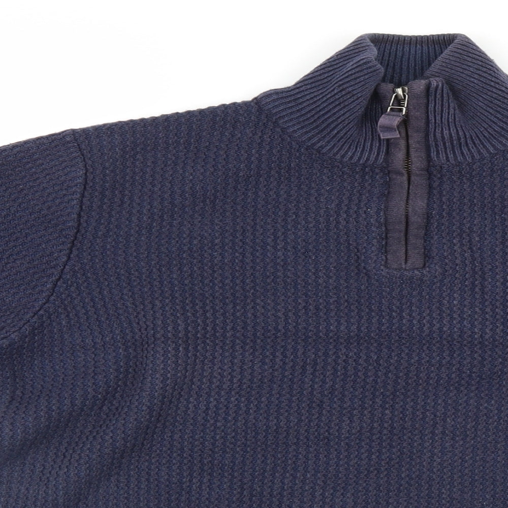 Marks and Spencer Mens Blue   Pullover Jumper Size S