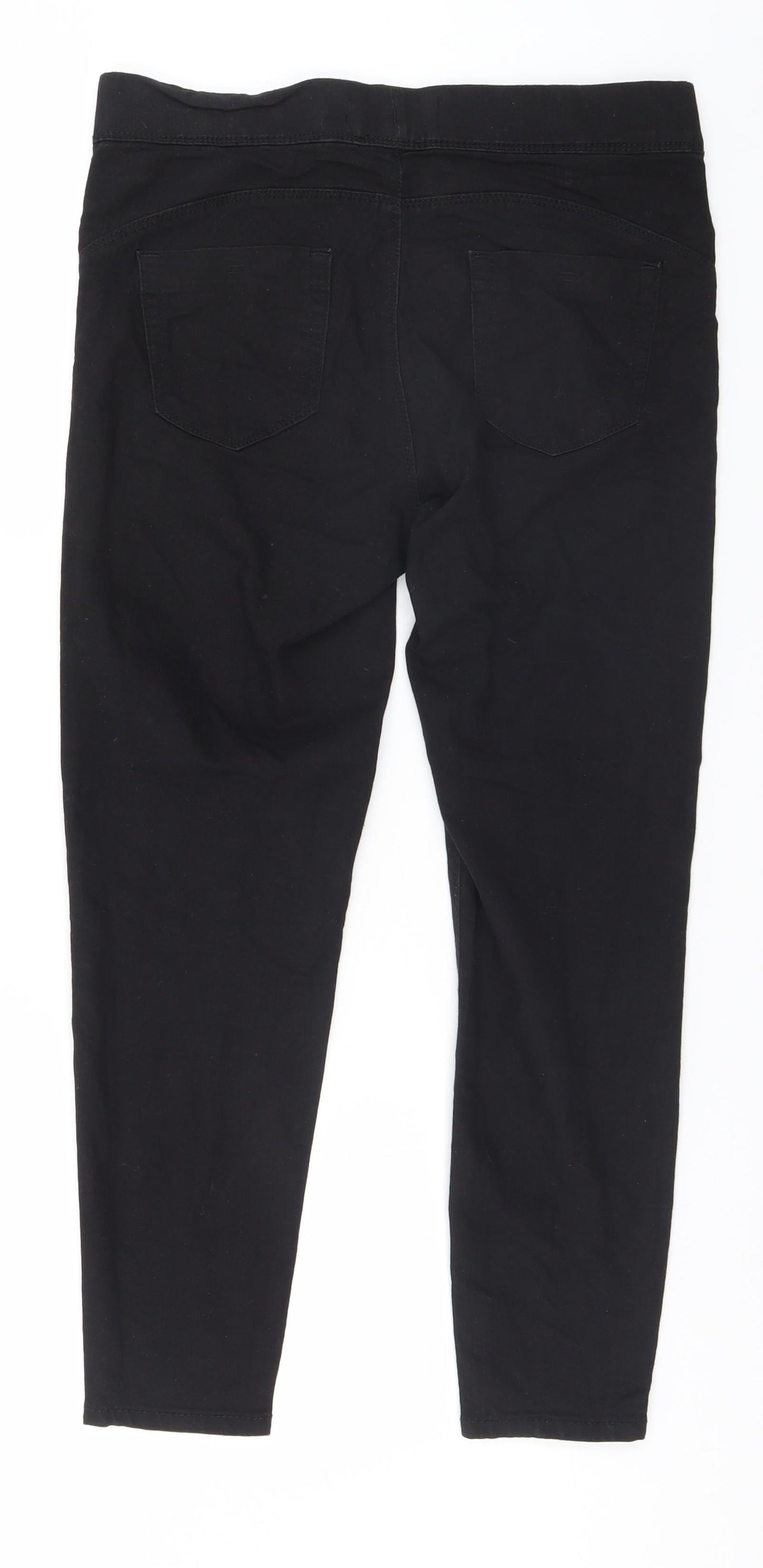 Denim & Co. Womens Black   Straight Jeans Size 10 L26 in