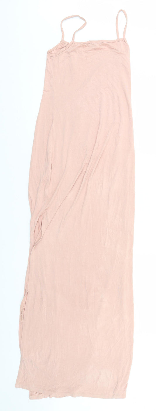 Boohoo Womens Pink   Pencil Dress  Size 10