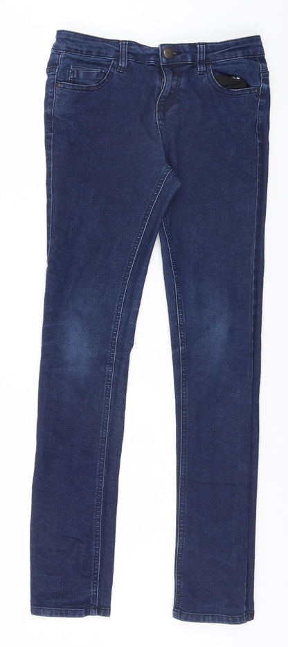 Denim & Co. Womens Blue   Skinny Jeans Size 6 L30 in