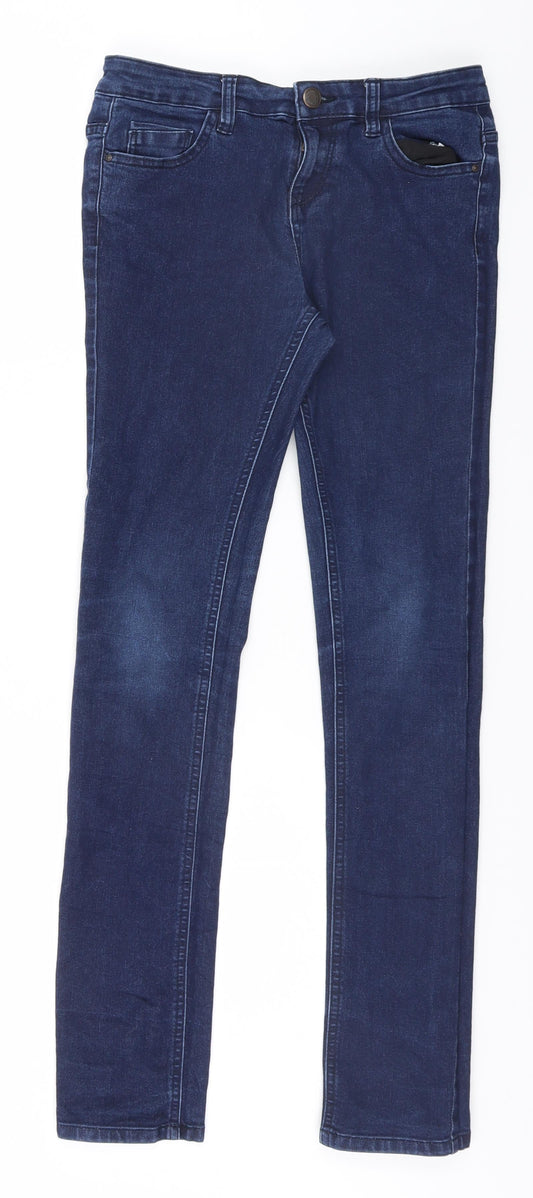 Denim & Co. Womens Blue   Skinny Jeans Size 6 L30 in
