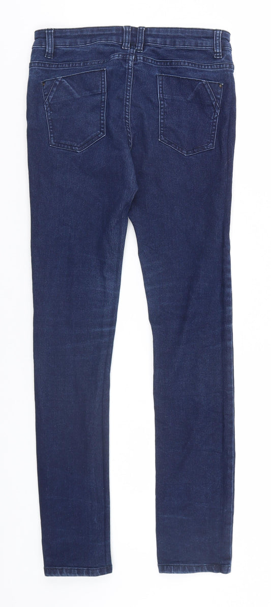 Denim & Co. Womens Blue   Skinny Jeans Size 6 L30 in